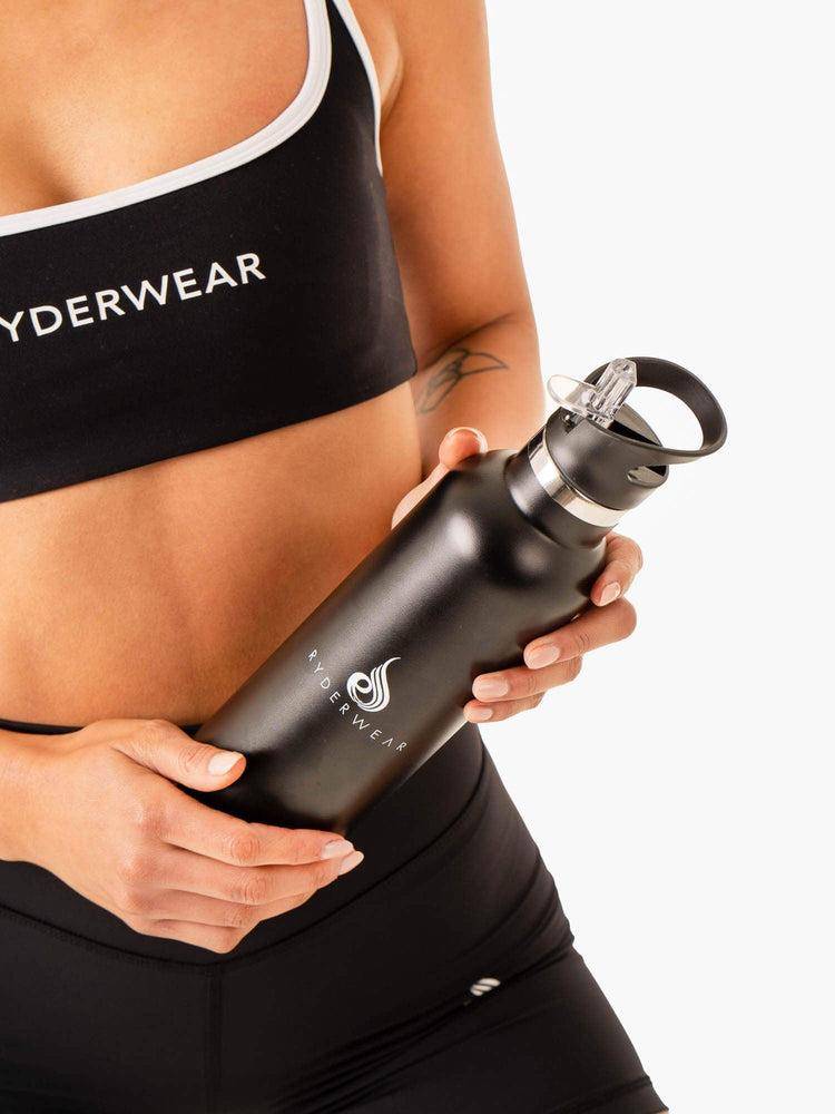 Akcesoria Damskie Ryderwear Women Metal Wody Bottle Czarne | PL1004LH