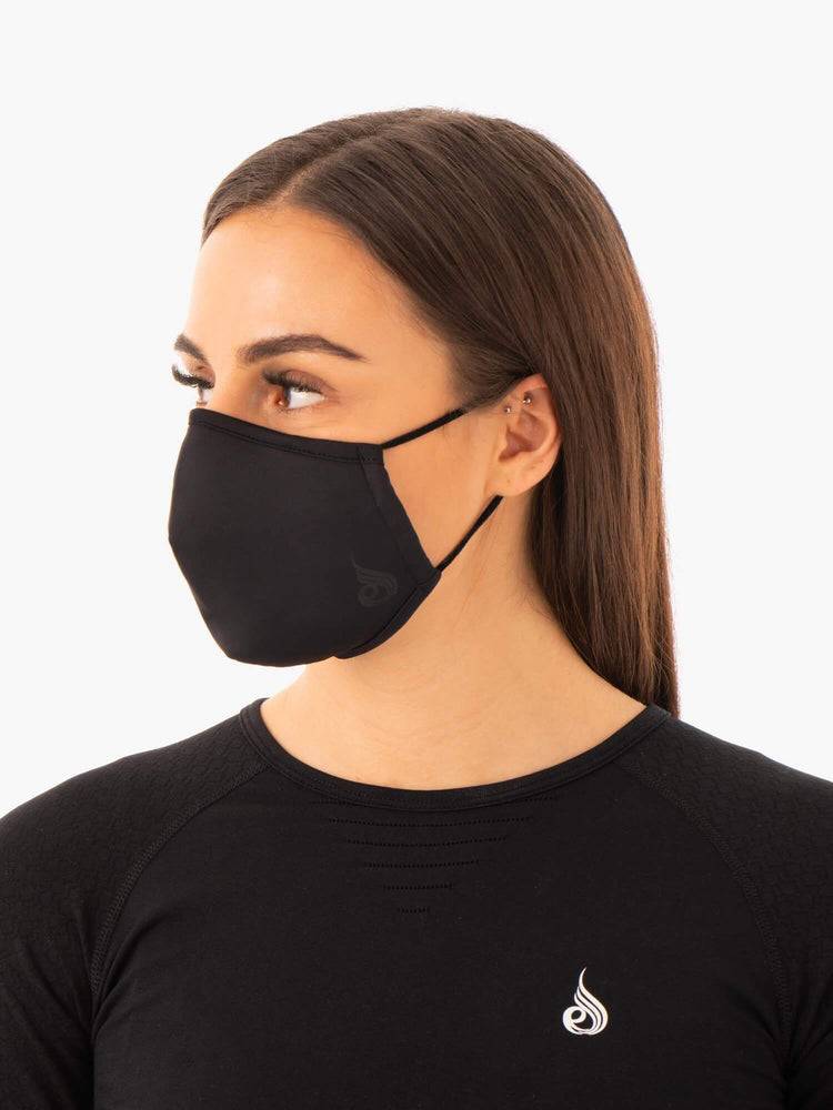 Akcesoria Damskie Ryderwear Women Ryderwear Face Mask Czarne | PL1014EX