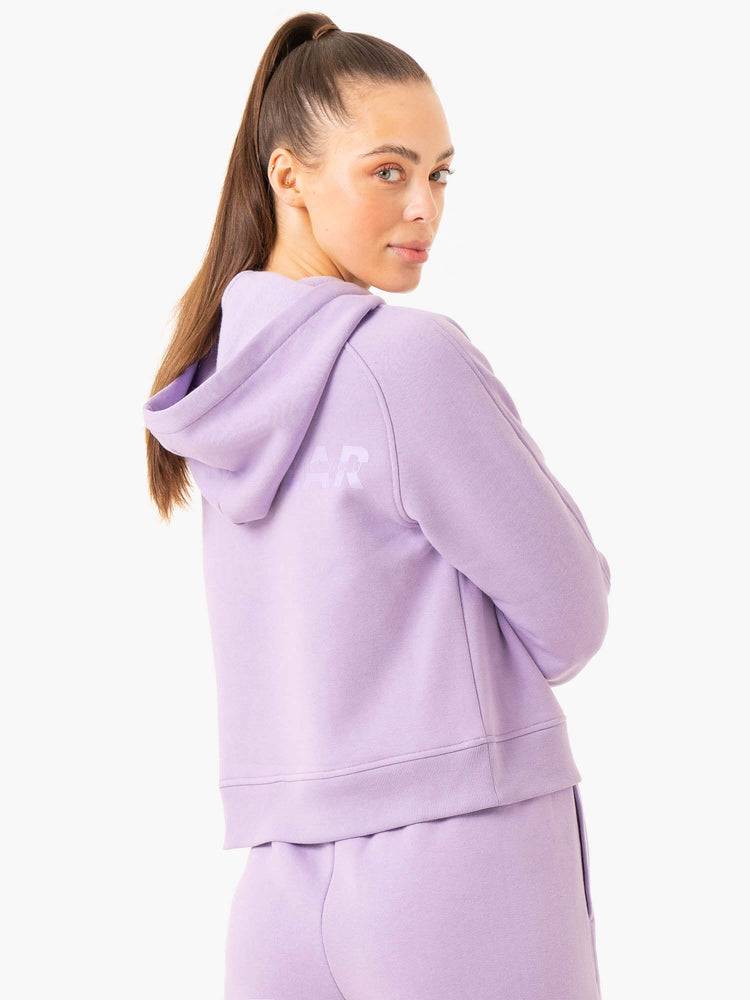 Bluzy Z Kapturem Damskie Ryderwear Women Hoodie Sideline Fioletowe | PL2447OR