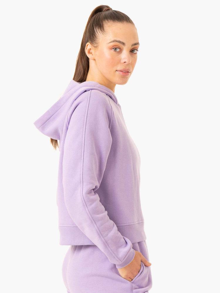 Bluzy Z Kapturem Damskie Ryderwear Women Hoodie Sideline Fioletowe | PL2447OR