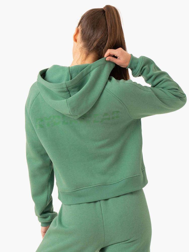 Bluzy Z Kapturem Damskie Ryderwear Women Hoodie Sideline Zielone | PL2449UT