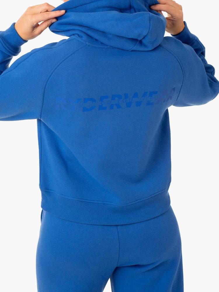 Bluzy Z Kapturem Damskie Ryderwear Women Hoodie Sideline Jasny Niebieskie | PL2456MA