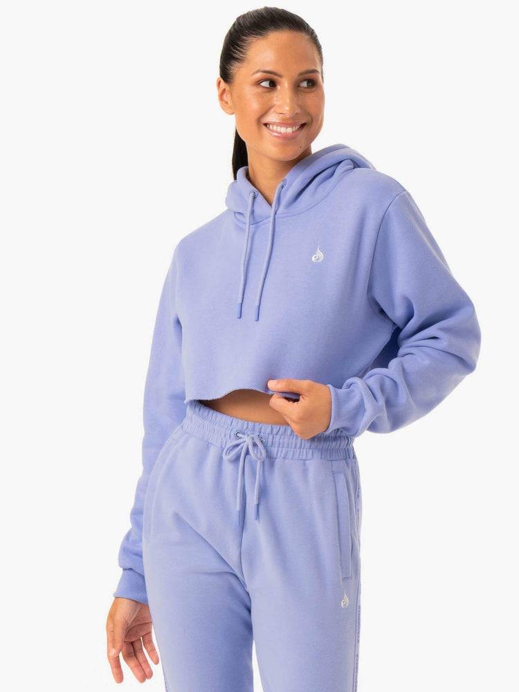 Bluzy Z Kapturem Damskie Ryderwear Women Hoodie Base Pullover Fioletowe | PL2478RW