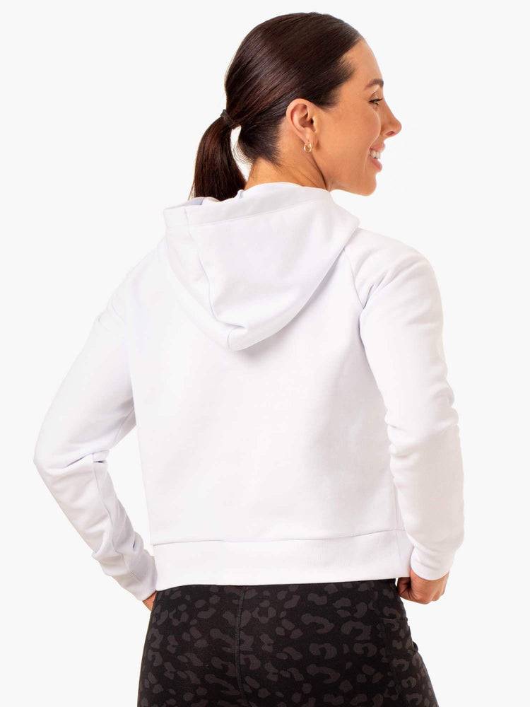 Bluzy Z Kapturem Damskie Ryderwear Women Hoodie Ultra Pullover Białe | PL2488ZG