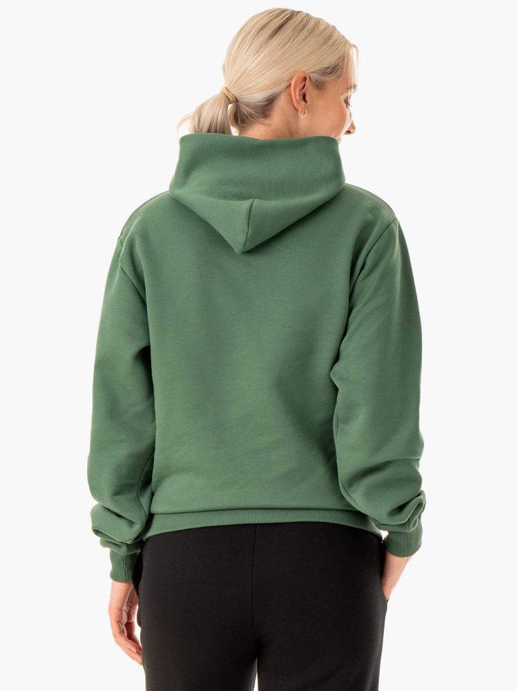 Bluzy Z Kapturem Damskie Ryderwear Women Hoodie Unisex Pullover Zielone | PL2490KI