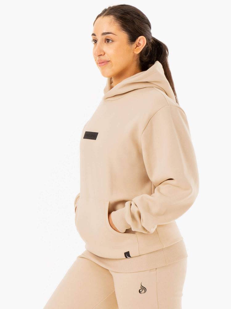 Bluzy Z Kapturem Damskie Ryderwear Women Hoodie Unisex Pullover Brązowe | PL2499OR