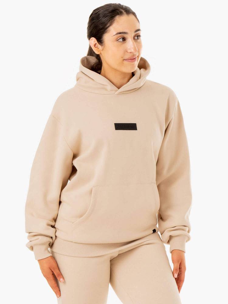 Bluzy Z Kapturem Damskie Ryderwear Women Hoodie Unisex Pullover Brązowe | PL2499OR