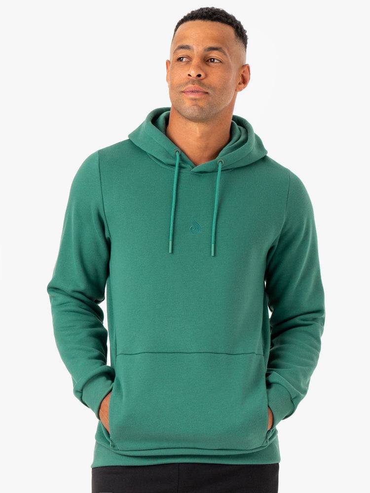 Bluzy Z Kapturem Męskie Ryderwear Men Hoodie Restore Pullover Zielone | PL2667HK