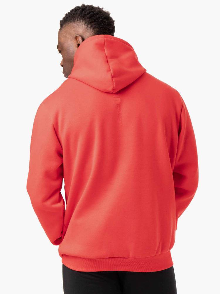 Bluzy Z Kapturem Męskie Ryderwear Men Hoodie Reset Pullover Czerwone | PL2672AP