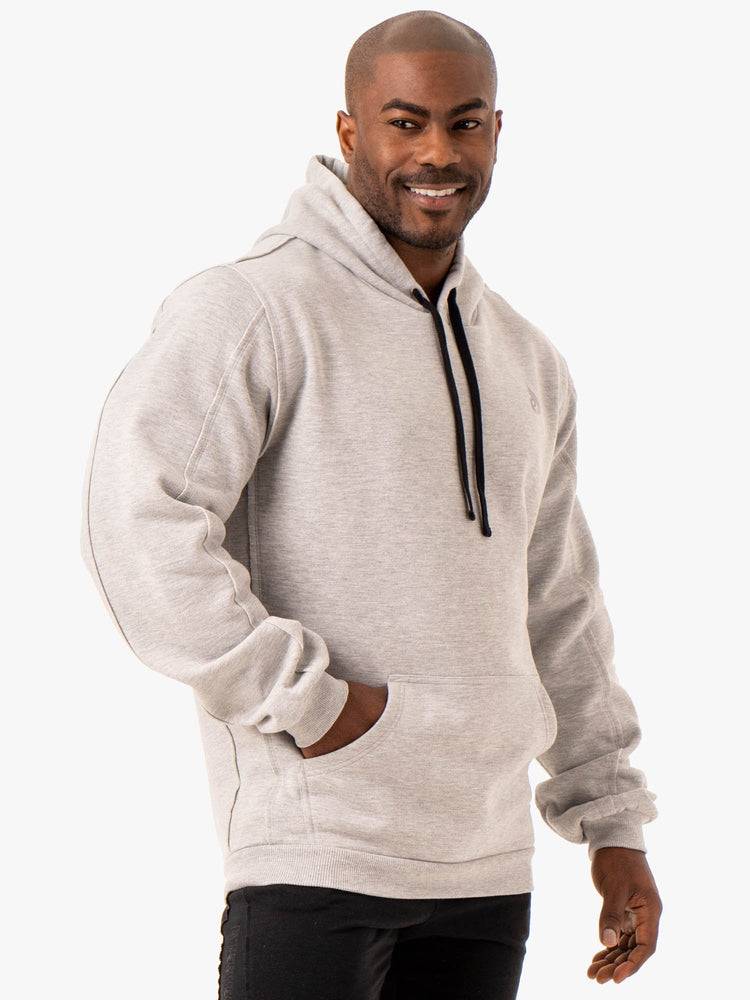 Bluzy Z Kapturem Męskie Ryderwear Men Hoodie Force Pullover Szare | PL2688XF