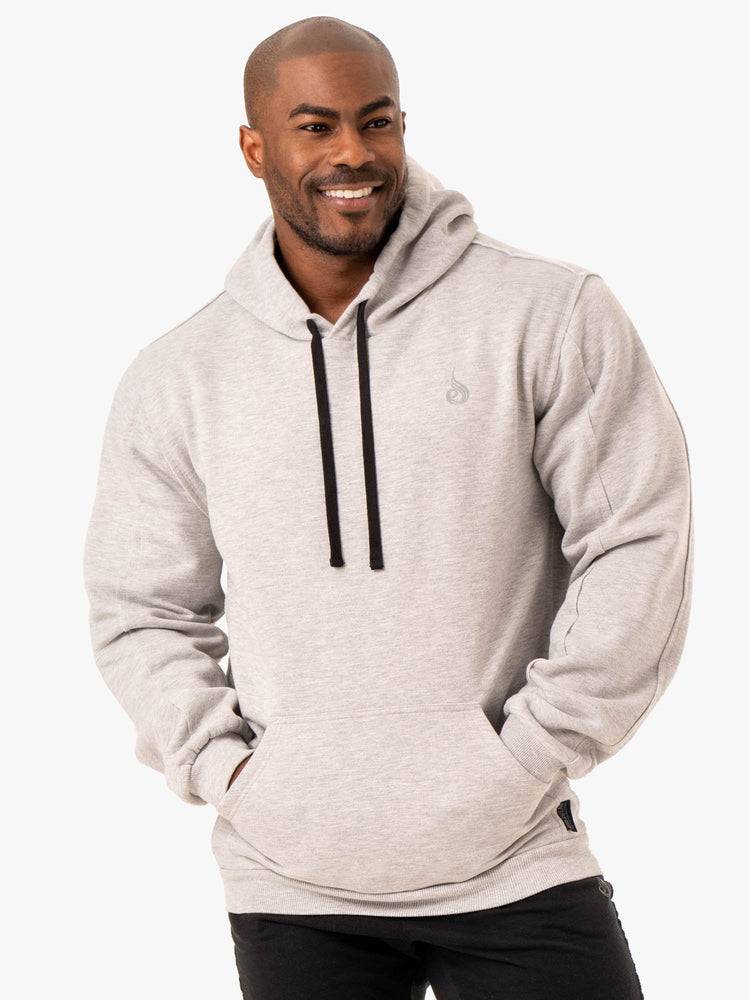 Bluzy Z Kapturem Męskie Ryderwear Men Hoodie Force Pullover Szare | PL2688XF