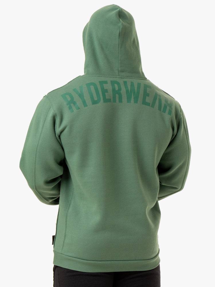 Bluzy Z Kapturem Męskie Ryderwear Men Hoodie Force Pullover Zielone | PL2691KI