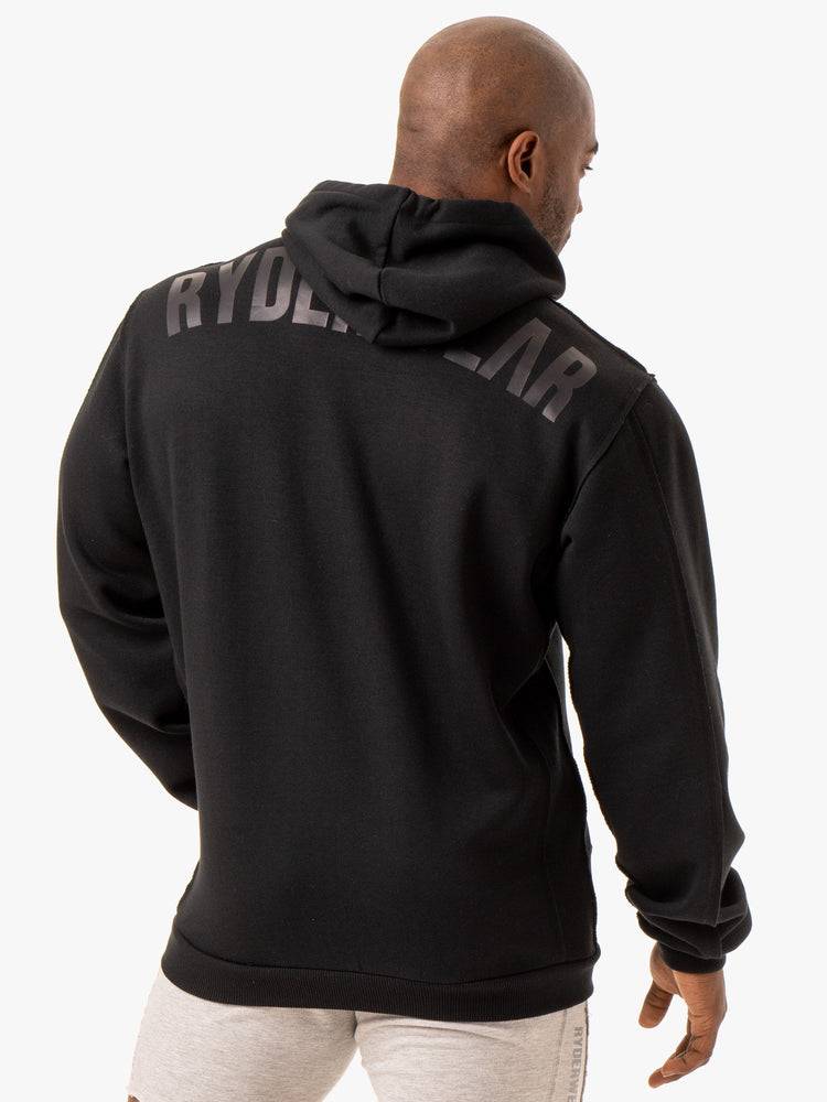 Bluzy Z Kapturem Męskie Ryderwear Men Hoodie Force Pullover Czarne | PL2693HK