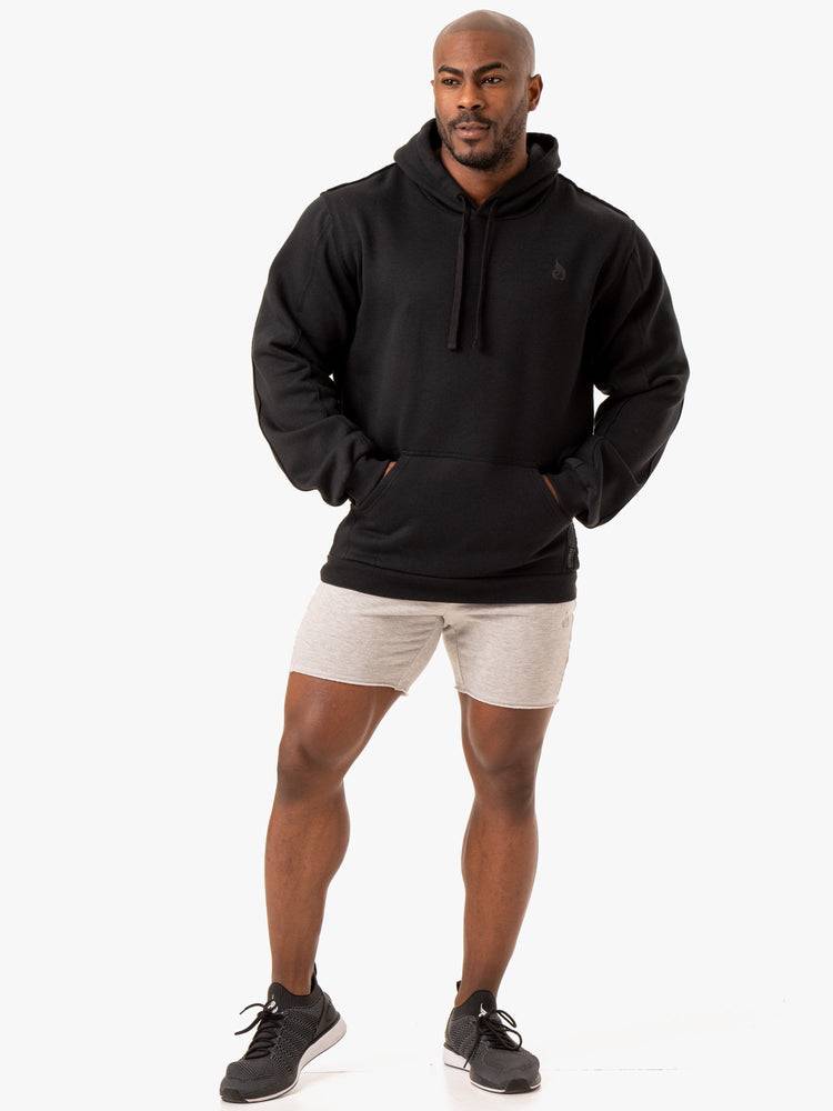 Bluzy Z Kapturem Męskie Ryderwear Men Hoodie Force Pullover Czarne | PL2693HK