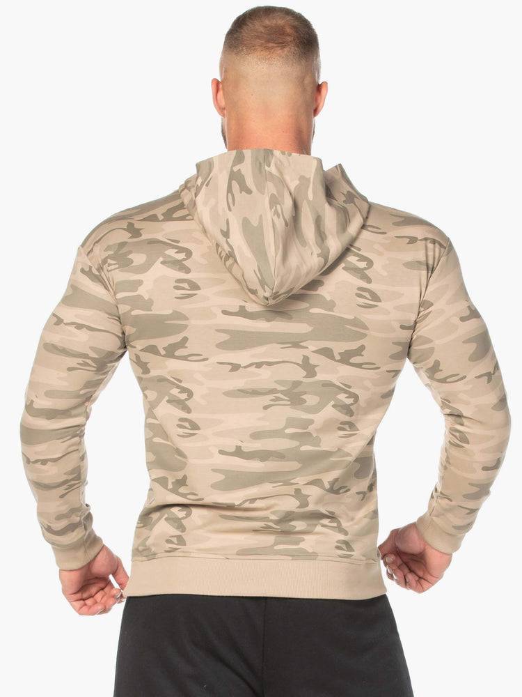 Bluzy Z Kapturem Męskie Ryderwear Men Hoodie Camo Pullover Brązowe Camo | PL2699AP