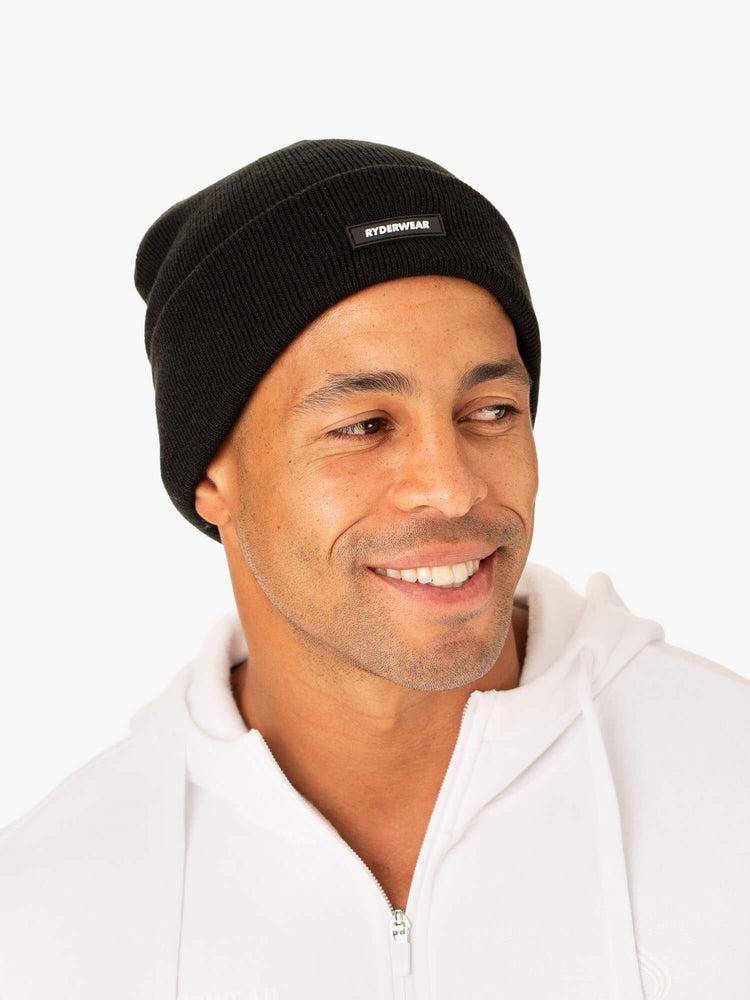 Czapki Męskie Ryderwear Men Caps Ryderwear Beanie Czarne | PL2538CE