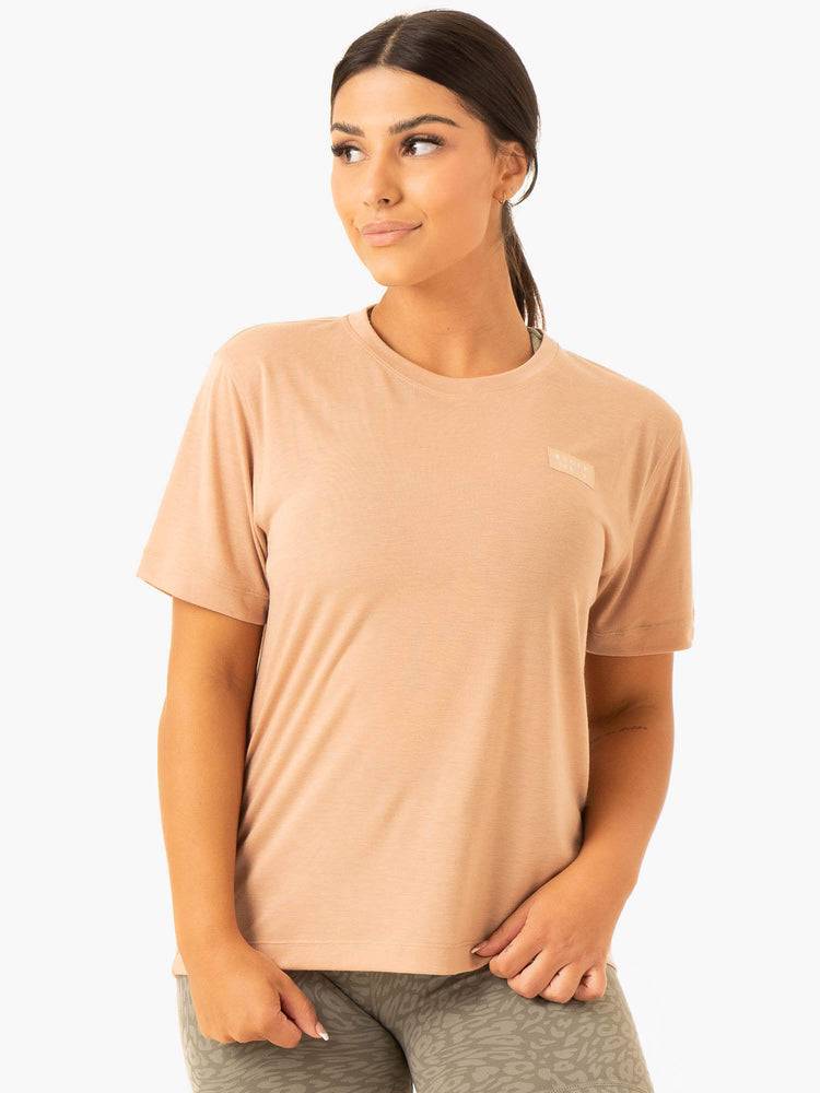 Koszulki Damskie Ryderwear Women T Shirts Rotation Khaki | PL1383IS