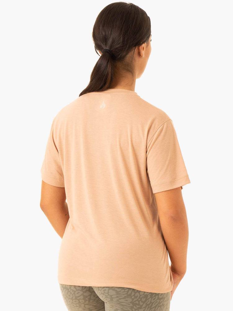 Koszulki Damskie Ryderwear Women T Shirts Rotation Khaki | PL1383IS