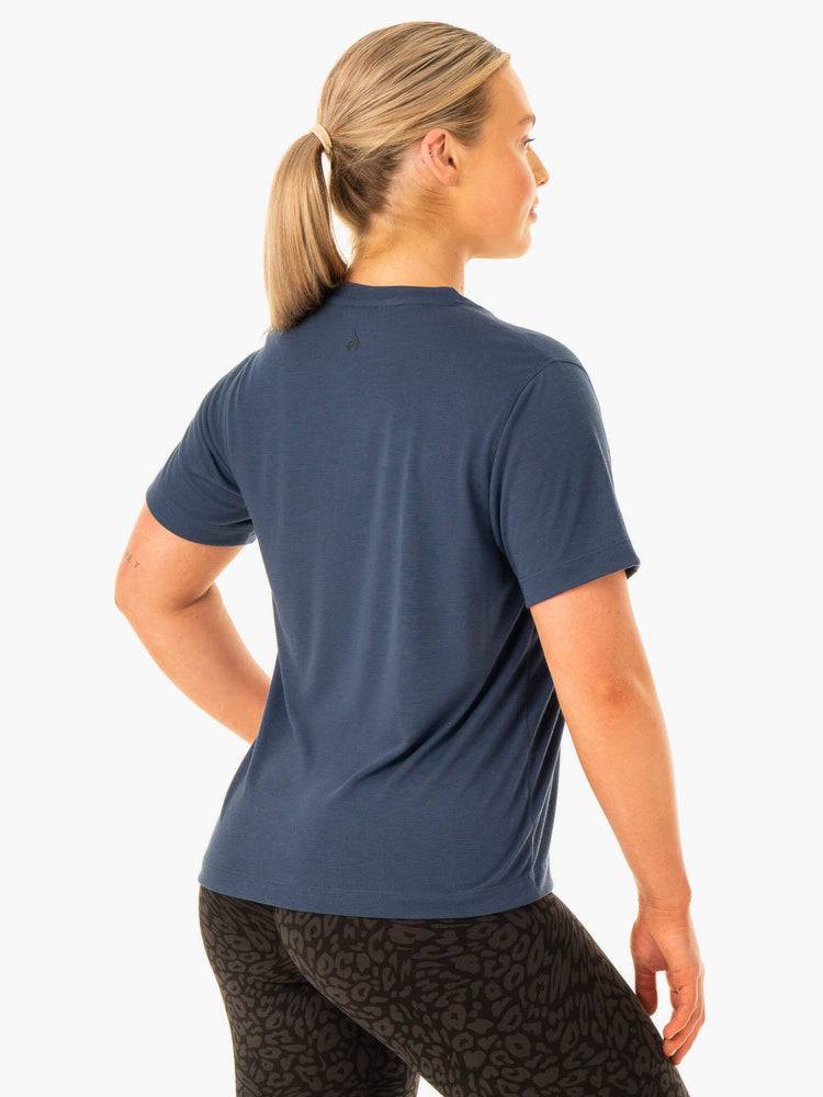 Koszulki Damskie Ryderwear Women T Shirts Rotation Granatowe | PL1385PQ