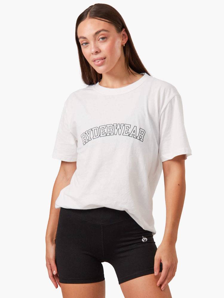 Koszulki Damskie Ryderwear Women T Shirts Oversized Białe | PL1411PQ