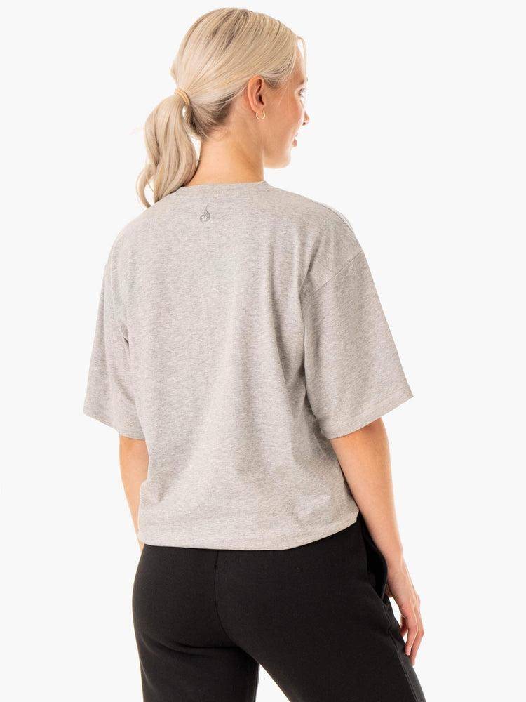 Koszulki Damskie Ryderwear Women T Shirts Unisex Oversized Szare | PL1418JJ