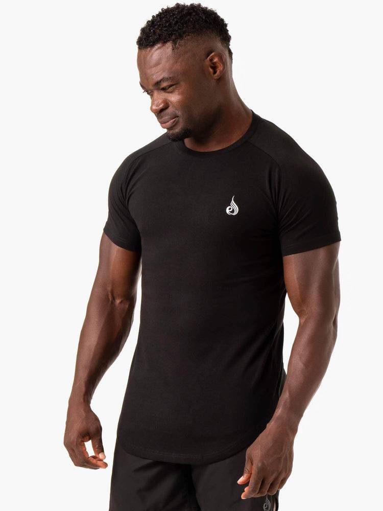 Koszulki Męskie Ryderwear Men T Shirts Critical Czarne | PL2940QZ