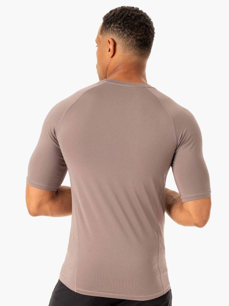 Koszulki Męskie Ryderwear Men T Shirts Division Base Layer Szare Brązowe | PL2938EX