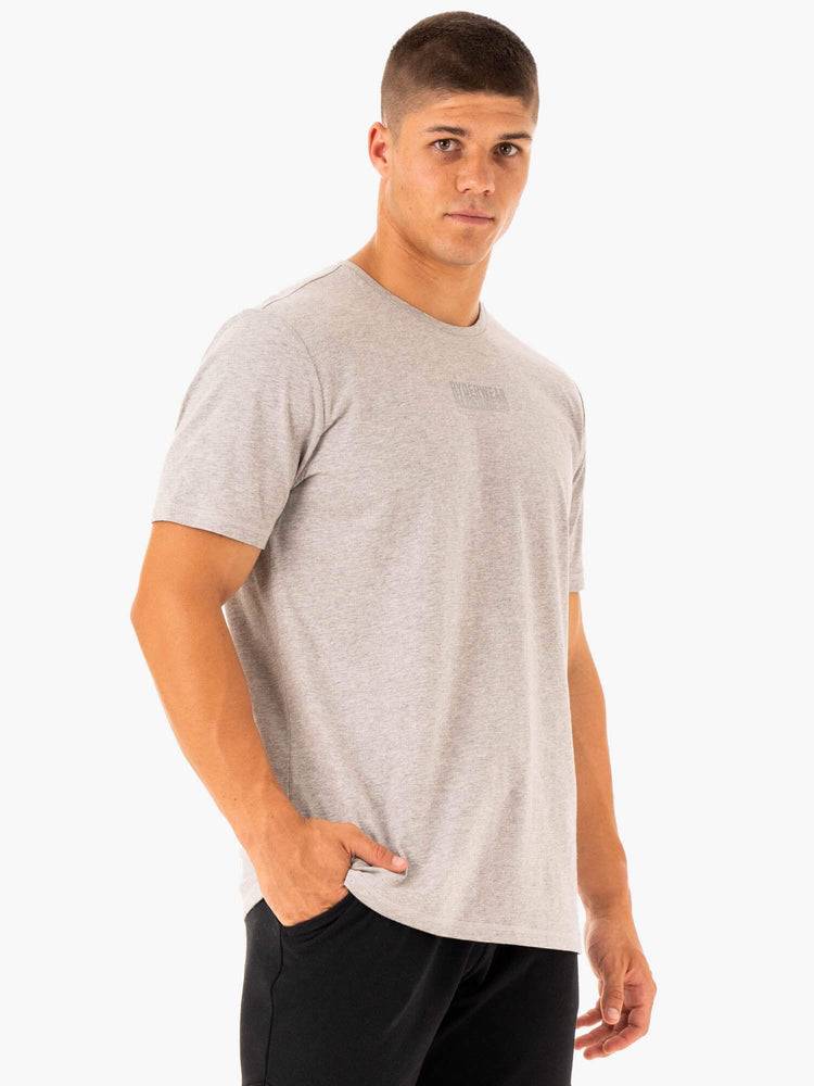 Koszulki Męskie Ryderwear Men T Shirts Limitless Szare | PL2893EX