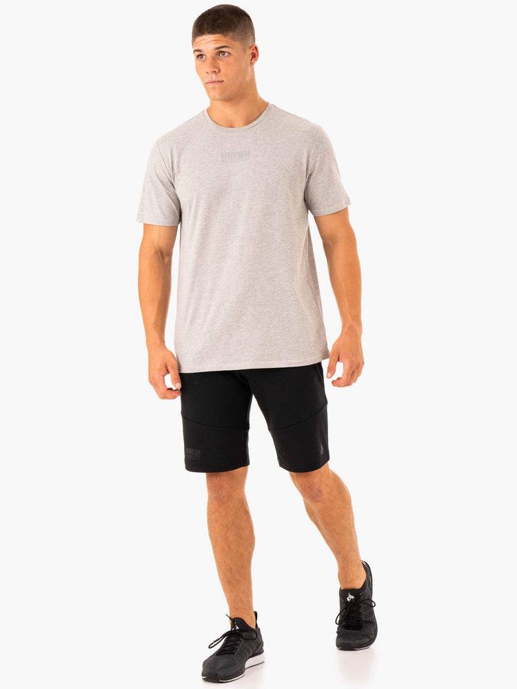 Koszulki Męskie Ryderwear Men T Shirts Limitless Szare | PL2893EX