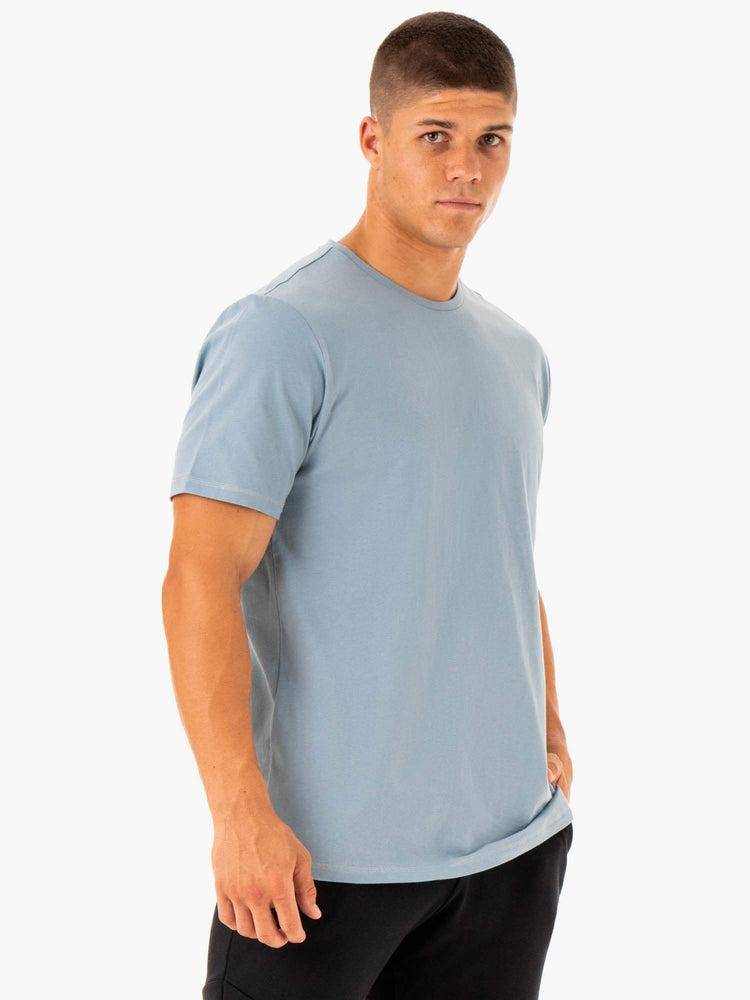 Koszulki Męskie Ryderwear Men T Shirts Limitless Niebieskie | PL2894WY