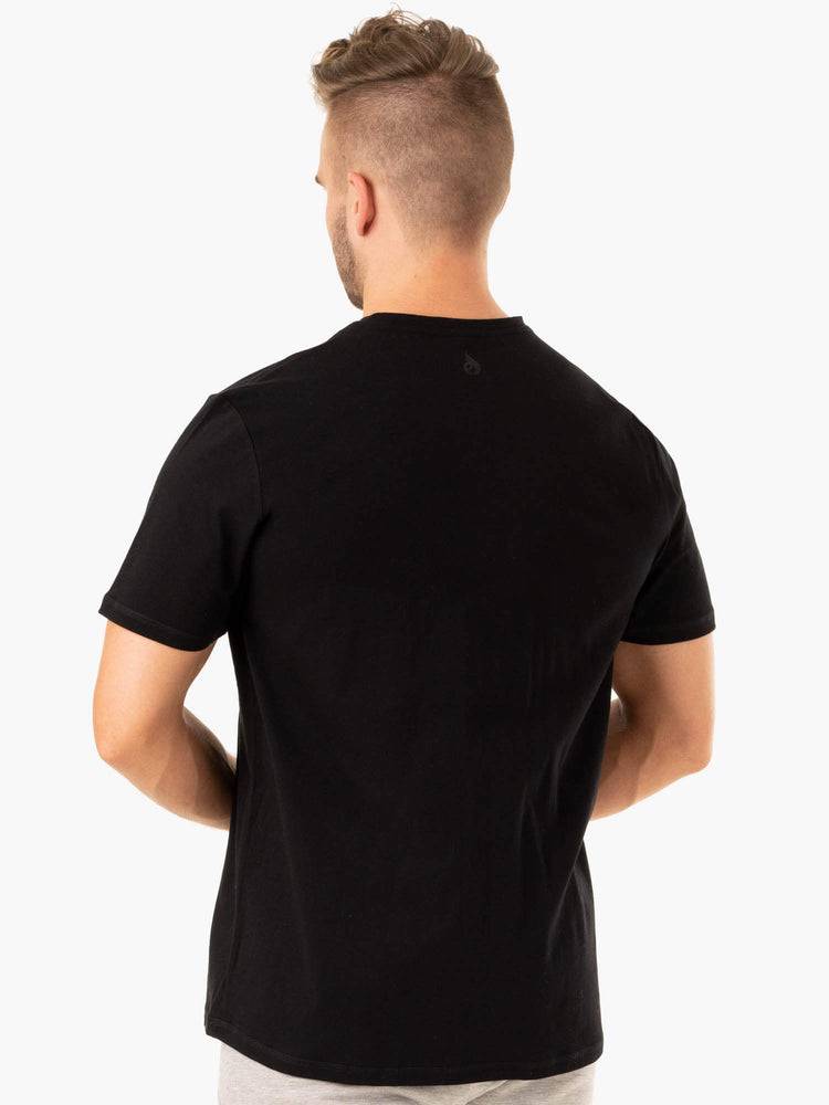 Koszulki Męskie Ryderwear Men T Shirts Limitless Czarne | PL2895QZ