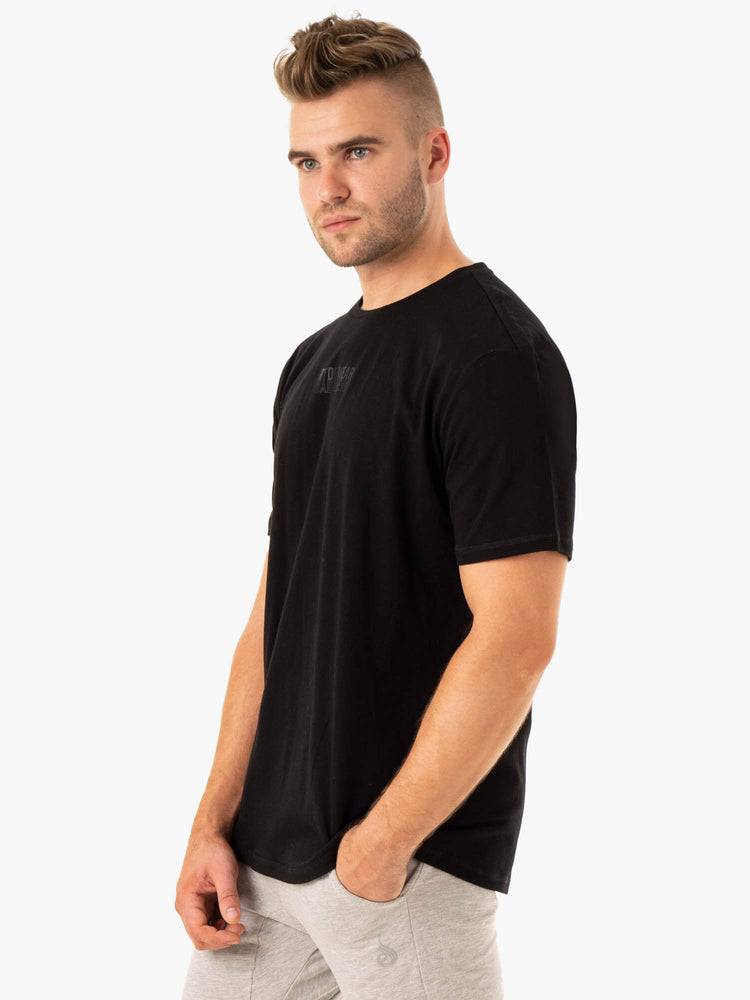 Koszulki Męskie Ryderwear Men T Shirts Limitless Czarne | PL2895QZ