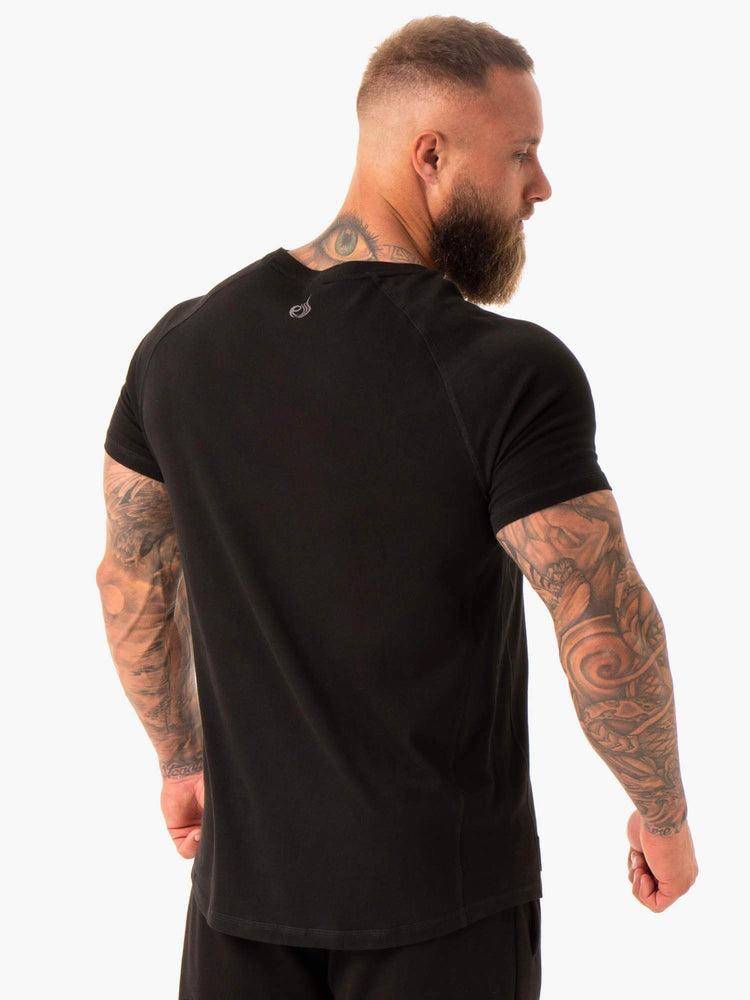 Koszulki Męskie Ryderwear Men T Shirts RWXKG Czarne | PL2860PQ