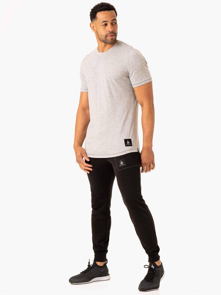 Koszulki Męskie Ryderwear Men T Shirts Vital Szare | PL2849EX