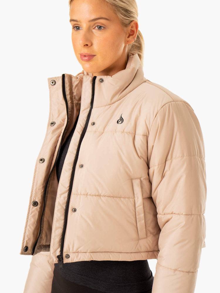 Kurtka Damskie Ryderwear Women Jackets Apex Puffer Beżowe | PL2434CE