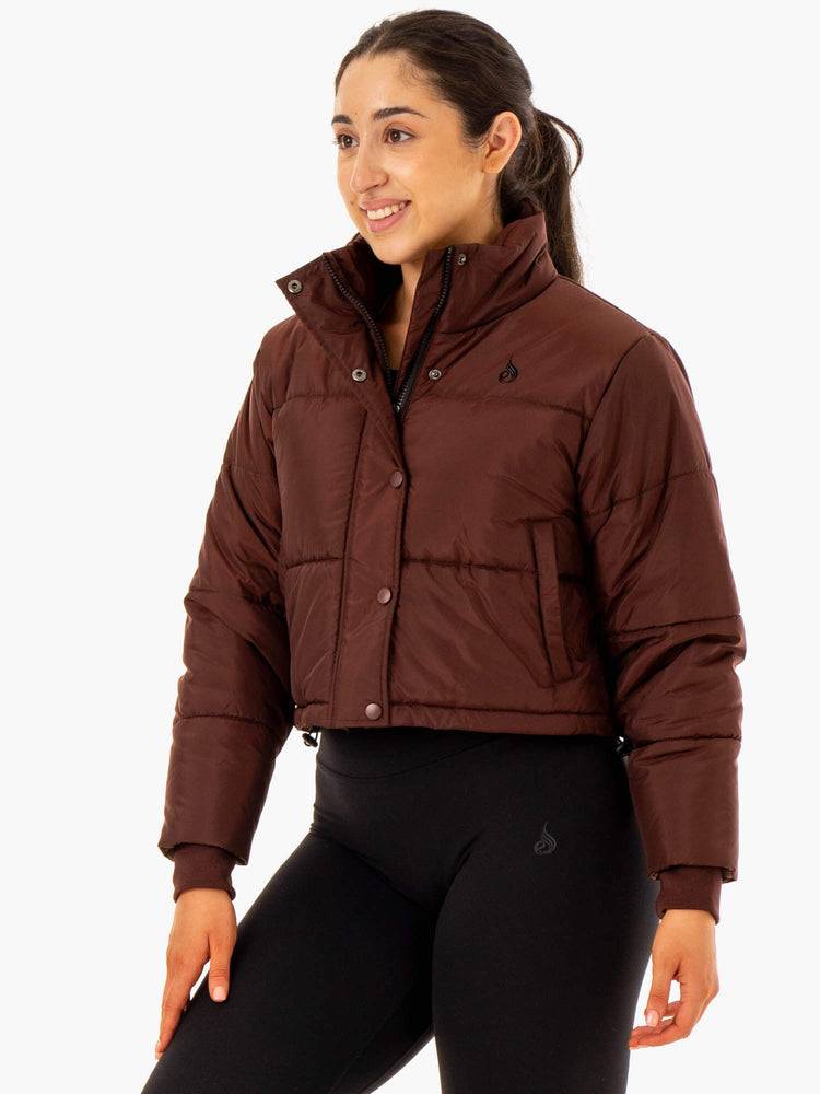 Kurtka Damskie Ryderwear Women Jackets Apex Puffer Czekolada | PL2435XF