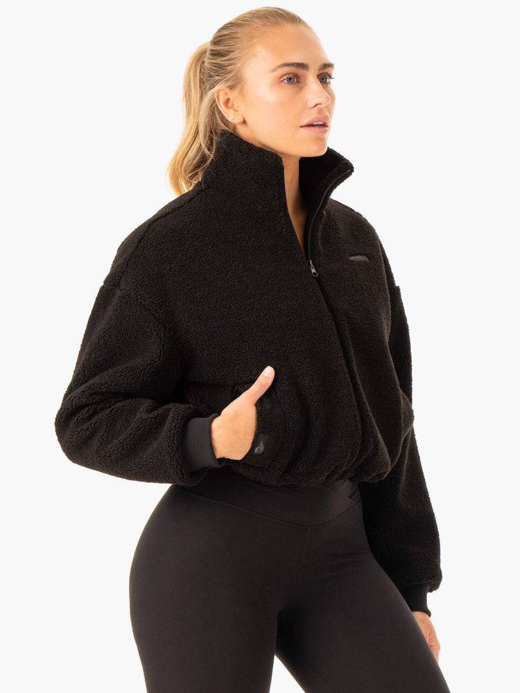 Kurtka Damskie Ryderwear Women Jackets Element Teddy Czarne | PL2428WY