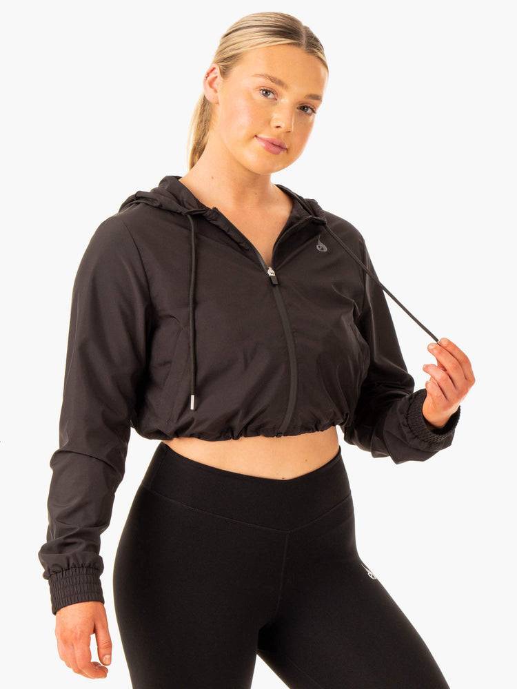 Kurtka Damskie Ryderwear Women Jackets Element Windbreaker Czarne | PL2430MA