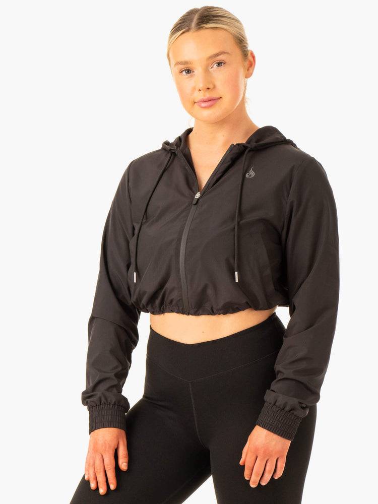 Kurtka Damskie Ryderwear Women Jackets Element Windbreaker Czarne | PL2430MA