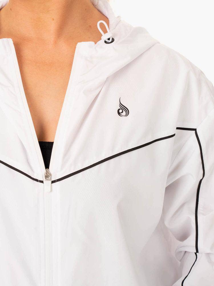 Kurtka Damskie Ryderwear Women Jackets Ultimate Windbreaker Białe | PL2431NB