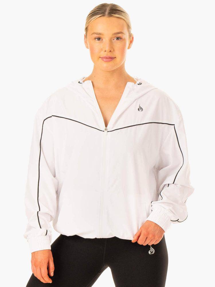 Kurtka Damskie Ryderwear Women Jackets Ultimate Windbreaker Białe | PL2431NB