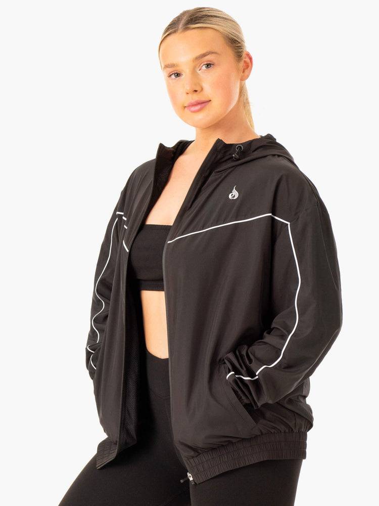 Kurtka Damskie Ryderwear Women Jackets Ultimate Windbreaker Czarne | PL2432BC