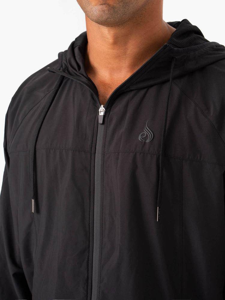 Kurtka Męskie Ryderwear Men Jackets Optimal Windbreaker Czarne | PL2712HK