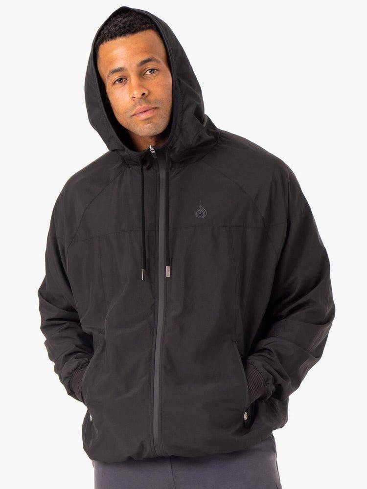 Kurtka Męskie Ryderwear Men Jackets Optimal Windbreaker Czarne | PL2712HK