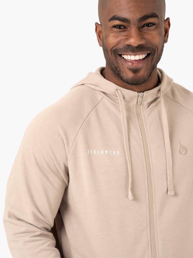 Kurtka Męskie Ryderwear Men Jackets Pursuit Zip Up Hoodie Brązowe | PL2708WY