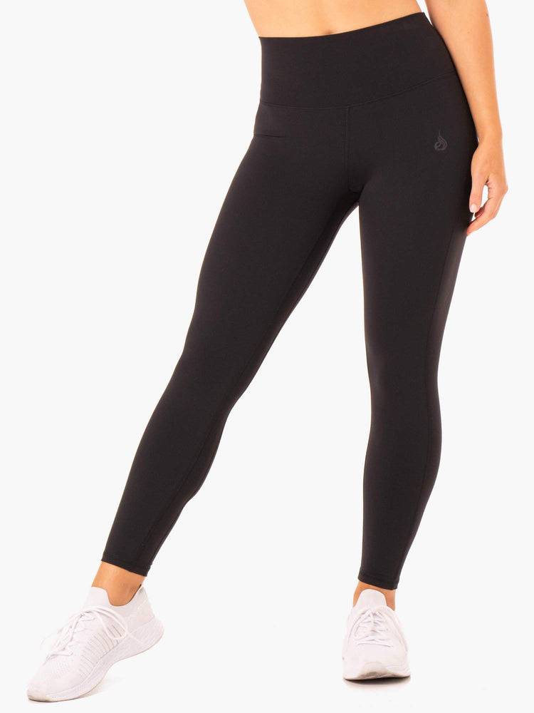 Legginsy Damskie Ryderwear Women Leggings NKD Align Czarne | PL2228XF