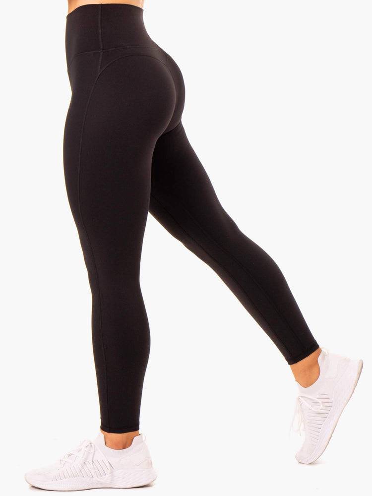 Legginsy Damskie Ryderwear Women Leggings NKD Align Czarne | PL2228XF