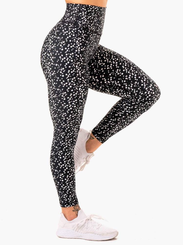 Legginsy Damskie Ryderwear Women Leggings Reform High Waisted Czarne | PL2248GL