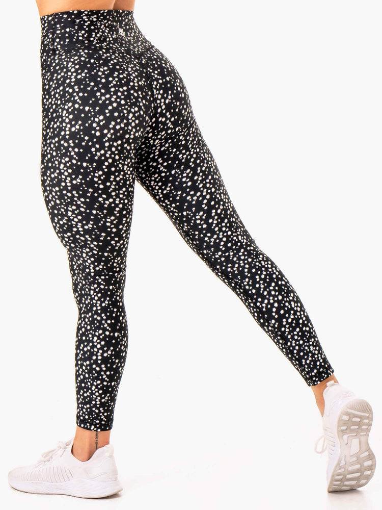 Legginsy Damskie Ryderwear Women Leggings Reform High Waisted Czarne | PL2248GL