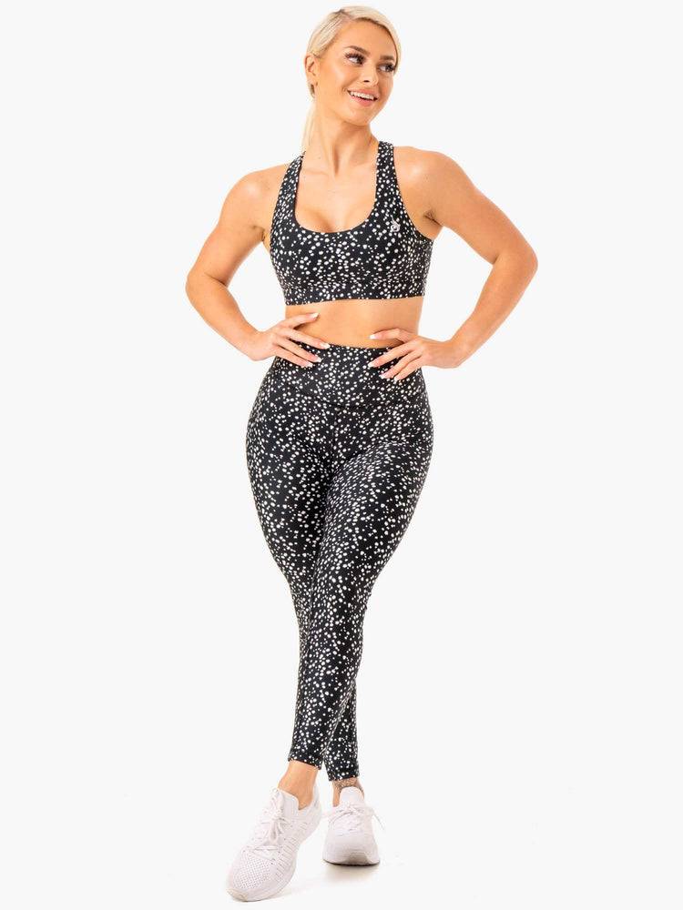 Legginsy Damskie Ryderwear Women Leggings Reform High Waisted Czarne | PL2248GL